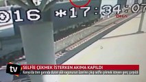 Selfie çekmek isterken akıma kapılan genç güvenlik kamerasında