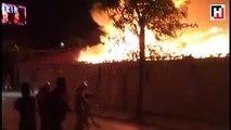 Kocasinan'da atık kağıt deposunda yangın