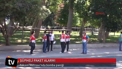 Taksim'de şüpheli paket alarmı
