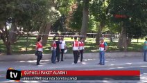 Taksim'de şüpheli paket alarmı