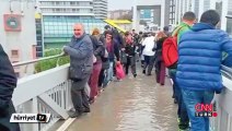 Merter metrobüs köprüsünde Survivor'ı yaşadılar