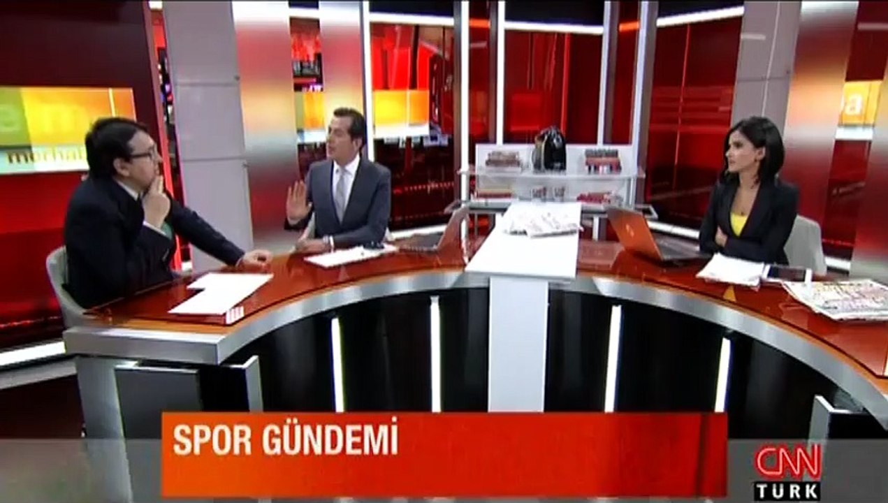 Canlı yayında plaj tartışması