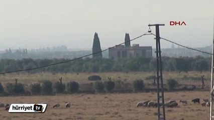 Kilis’in Suriye sınırında yoğun top atışları