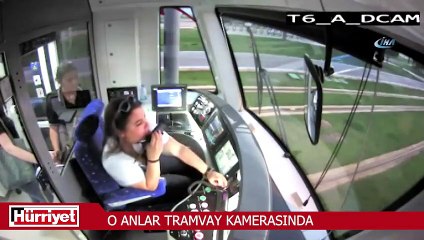 Sosyal medyayı sallayan olay tramvay kamerasında