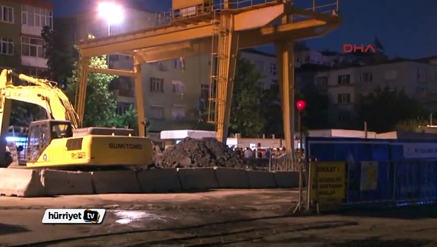 Metro inşaatında feci kaza 1 işçi öldü