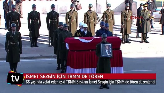 İsmet Sezgin için TBMM'de tören