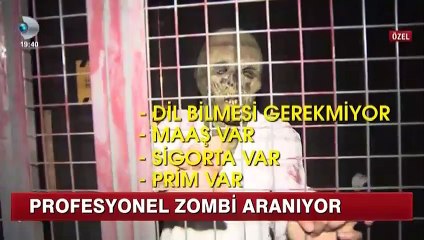 Maaşlı, sigortalı, "profesyonel zombi" aranıyor