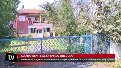 Su ararken tesadüfen gaz buldular