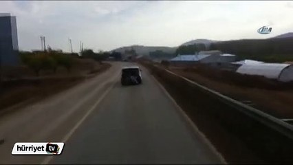 Otomobil bagajında tehlikeli yolculuk