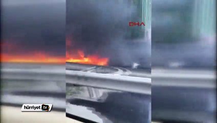 Selimpaşa'da iki TIR, tanker ve otomobil çarpıştı