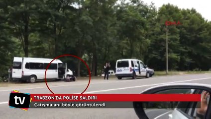 Maçka'da ilçe emniyet müdürlüğüne alçak saldırı