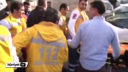 Kazada yaralanan patronunun ayakkabısını elinden bırakmadı