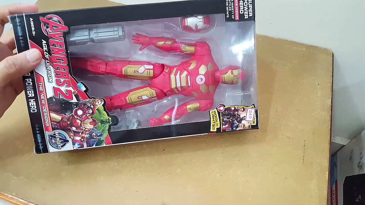 Unboxing and review of Avenger Iron Man Toy Action Figure for kids fun