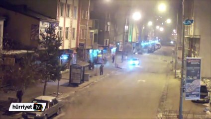 Kars'ta trafik kazaları MOBESE'de