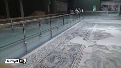 Müzede restorasyon yapılan mozaikler hatasız çıktı