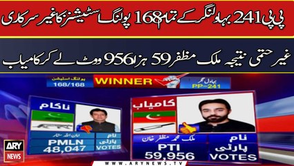 PTI leader Malik Muzaffar Wins PP-241 Bahawalnagar By-Poll