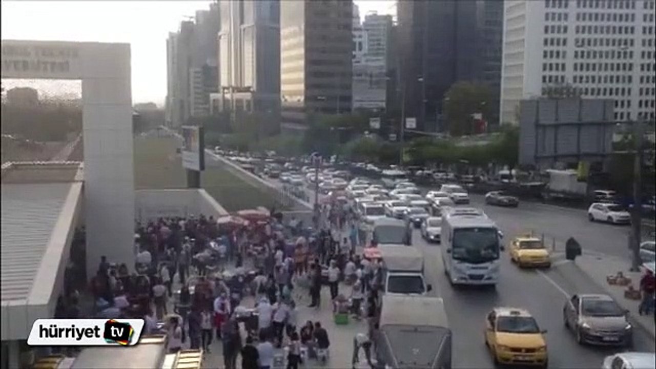 Maslak'taki trafik yoğunluğu