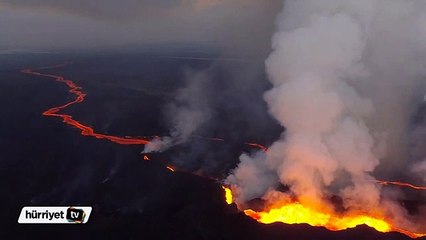 Patlayan volkanı bu kadar yakından görmediniz
