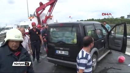 Okmeydanı'nda kazayı seyrederken kaza yaptılar