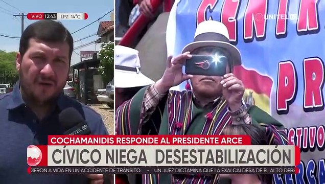 Cívicos rechazan declaraciones del presidente