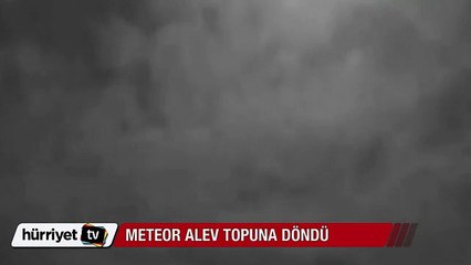 İngiltere'de meteor böyle görüntülendi