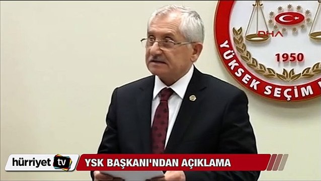 YSK Başkanı Sadi Güven'den açıklama