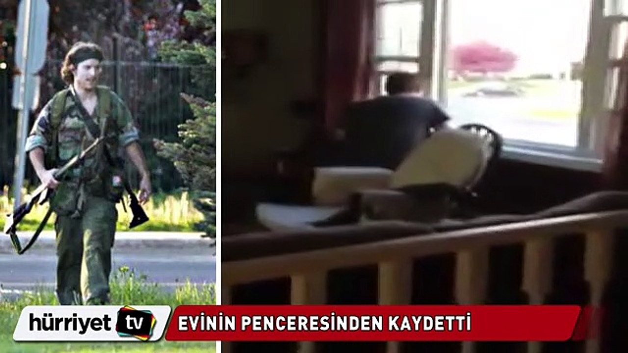 Evin penrecesinden kaydetti