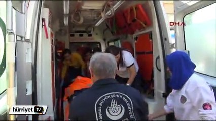 Metro kazasında yaralanan yolcu hastaneye getirildi