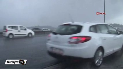 İstanbul'da beklenen yağış başladı