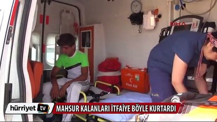 Mayınlı araziden böyle kurtarıldılar