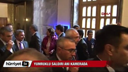 YUMRUKLU SALDIRI ANI KAMERADA