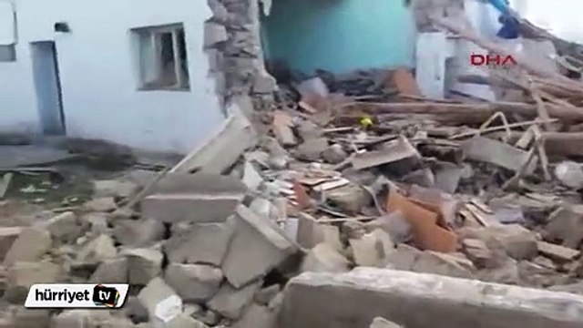 Niğde'de tüp patladı 3 ev harabeye döndü