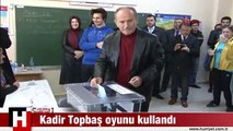 Kadir Topbaş oy kullandı