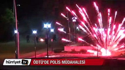 ODTÜ'de izinsiz gösteriye polis müdahalesi