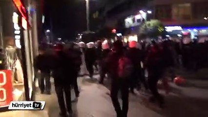 Kadıköy'de Kobani eylemlerine polis müdahalesi