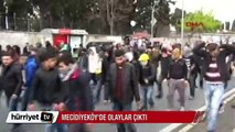 Mecidiyeköy'de olaylar çıktı