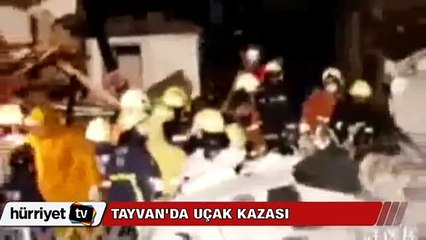 Tayvan'da uçak kazası