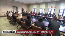 Başbakan, sanatçı, şarkıcı ve sporcularla özel görüşme yaptı