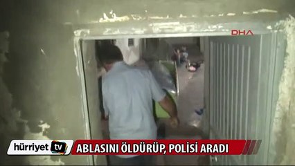 Ablasını pompalı tüfekle öldürüp polisi aradı