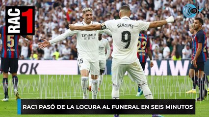 RAC1 pasó de la locura al funeral en seis minutos