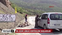 PKK'lılar yol kesip, kimlik kontrolüne başladı