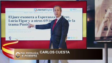CARLOS CUESTA: El juez ha exonerado a Aguirre, Lucia Figar y otros 69 imputados de la trama Púnica