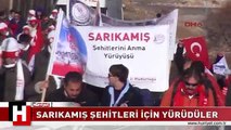 SARIKAMIŞ ŞEHİTLERİ İÇİN 5 KİLOMETRE YÜRÜDÜLER