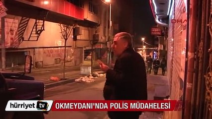 Okmeydanı'nda polis müdahalesi