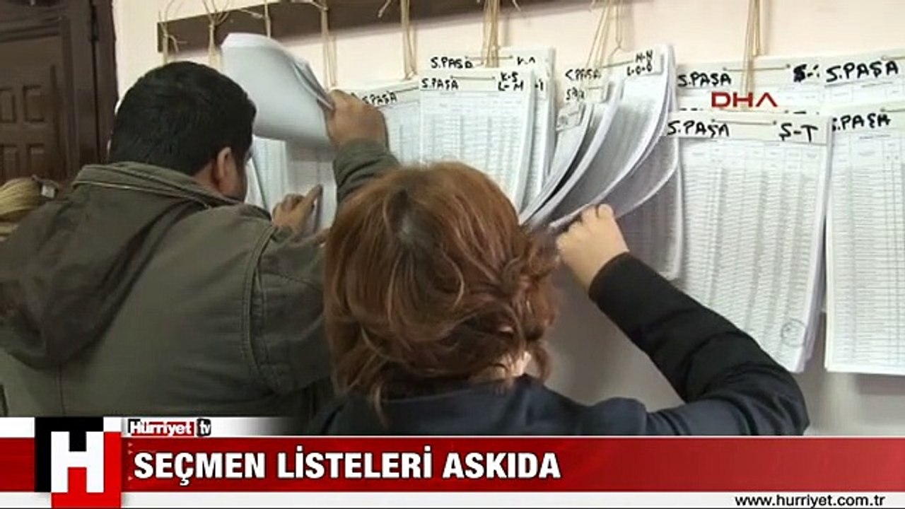 SEÇMEN LİSTELERİ ASKIDA