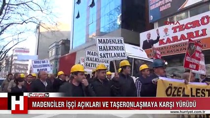 TAŞERONLAŞMAYA KARŞI YÜRÜDÜLER