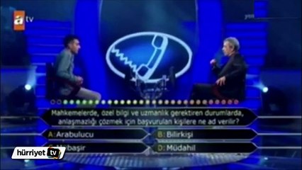 Hukuk öğrencisi hukuk sorusunu bilemeyince