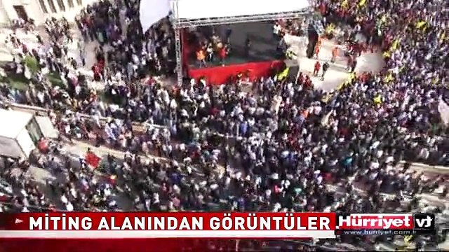 MİTİNG ALANINDAN GÖRÜNTÜLER