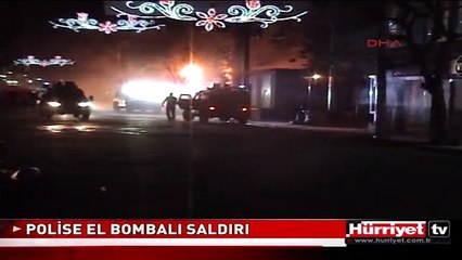 POLİSE EL BOMBALI SALDIRI: 1'İ POLİS 2 YARALI