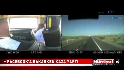 FACEBOOK MESAJLARINA BAKARKEN BÖYLE KAZA YAPTI